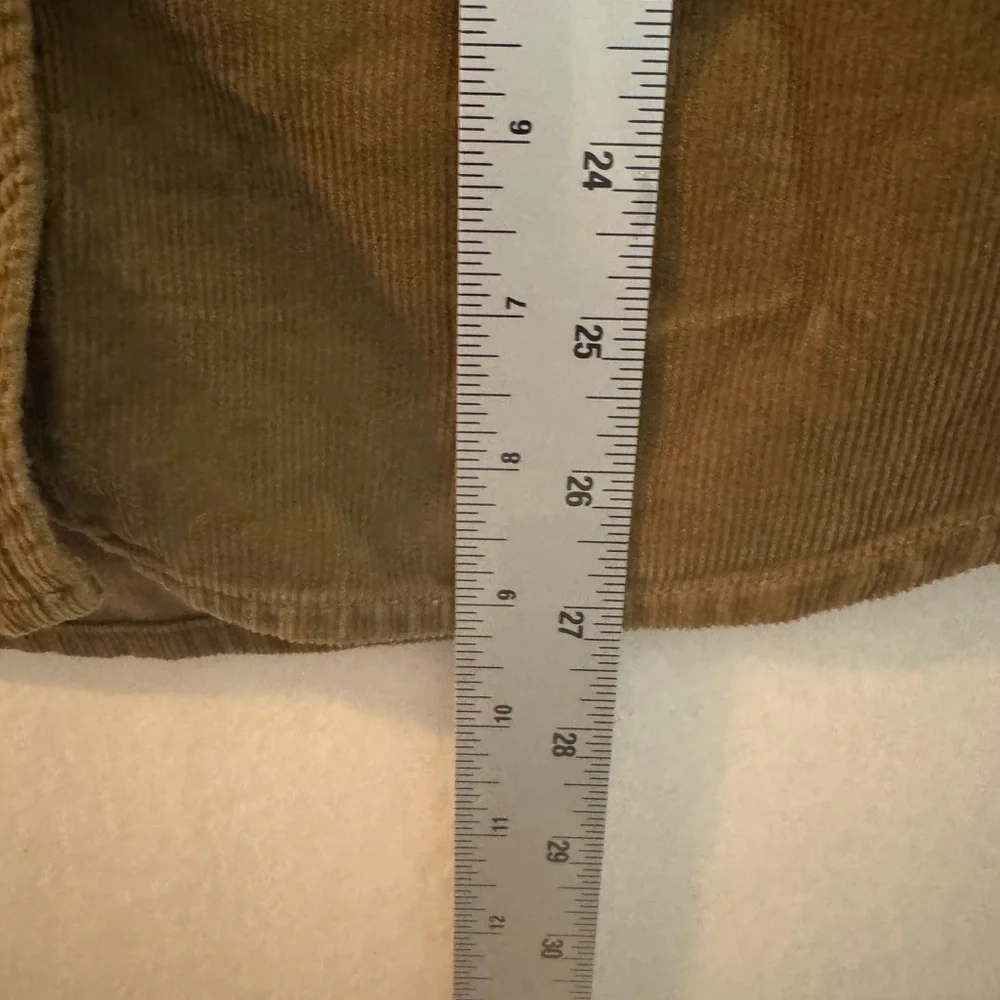 Vans XL Brown Corduroy Button-Up Shirt‎ Embroidered Logo Skate Style - Picture 8 of 9